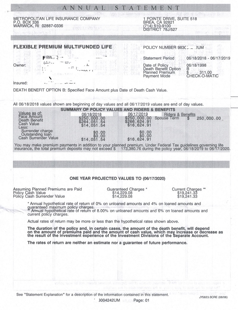 1. Bh-VL-保單年度報表裏彙總